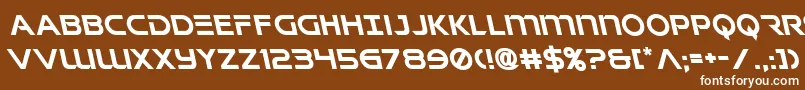 Singaporeslingleft Font – White Fonts on Brown Background