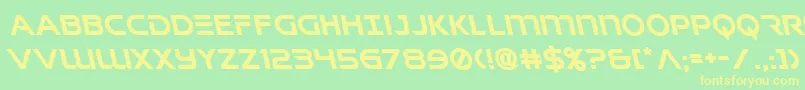 Singaporeslingleft Font – Yellow Fonts on Green Background