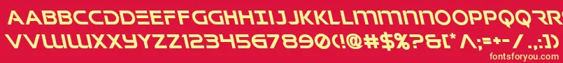 Шрифт Singaporeslingleft – жёлтые шрифты на красном фоне