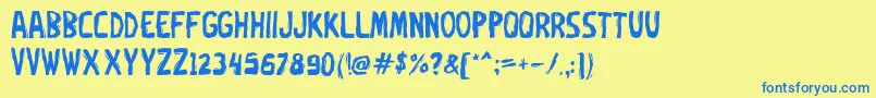 Подробнее о шрифте Oxe Шрифт Oxe – синие шрифты на жёлтом фоне