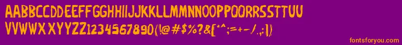 More about Oxe Font Oxe Font – Orange Fonts on Purple Background