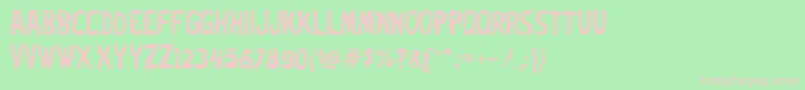 Oxe Font – Pink Fonts on Green Background