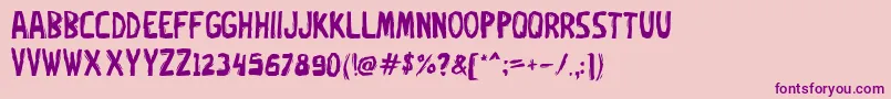More about Oxe Font Oxe Font – Purple Fonts on Pink Background
