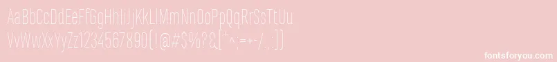 MarianinaCnFyThin Font – White Fonts on Pink Background