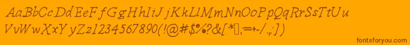 Lisätietoja Delicieux-fontista Delicieux-fontti – ruskeat fontit oranssilla taustalla