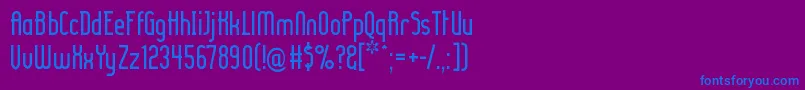 Шрифт Ladyir ffy – синие шрифты на фиолетовом фоне