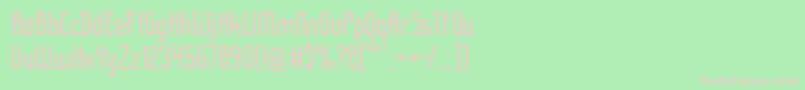 フォントLadyir ffy – 緑の背景にピンクのフォント