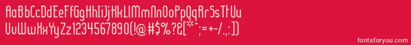 Ladyir ffy Font – Pink Fonts on Red Background