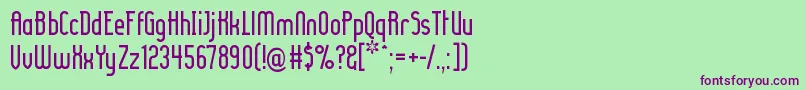 Ladyir ffy Font – Purple Fonts on Green Background