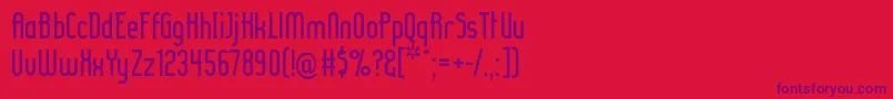 Ladyir ffy Font – Purple Fonts on Red Background