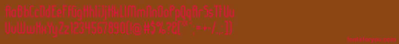 Ladyir ffy Font – Red Fonts on Brown Background