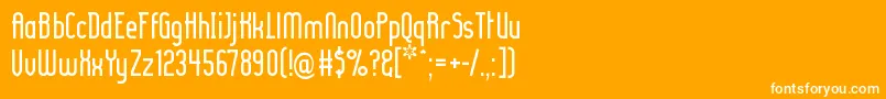 Ladyir ffy Font – White Fonts on Orange Background