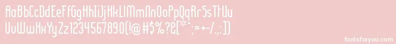 フォントLadyir ffy – ピンクの背景に白い文字