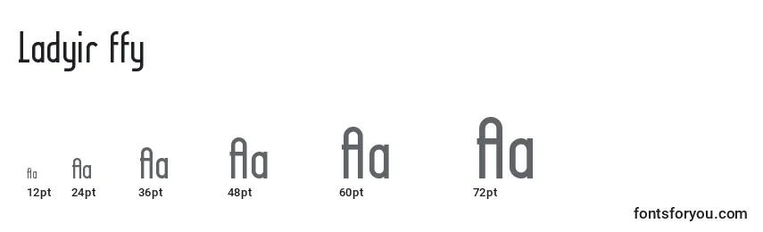 Ladyir ffy Font Sizes