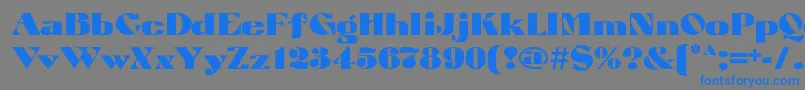 Atuyasdodi Font – Blue Fonts on Gray Background