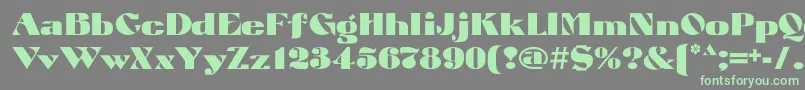 Atuyasdodi Font – Green Fonts on Gray Background