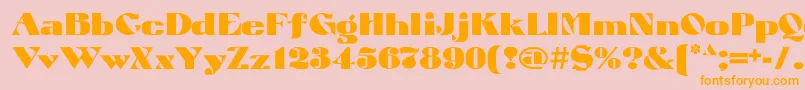 Atuyasdodi Font – Orange Fonts on Pink Background