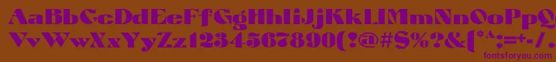 Atuyasdodi Font – Purple Fonts on Brown Background