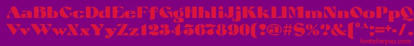 Atuyasdodi Font – Red Fonts on Purple Background