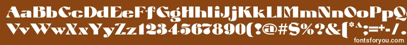 Atuyasdodi Font – White Fonts on Brown Background