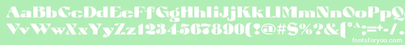 Atuyasdodi Font – White Fonts on Green Background