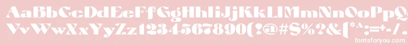 Atuyasdodi Font – White Fonts on Pink Background