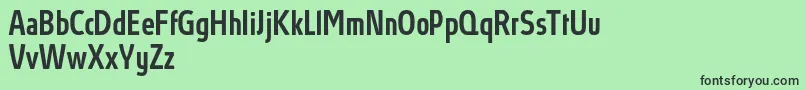 AbsolutProMediumcondensed Font – Black Fonts on Green Background