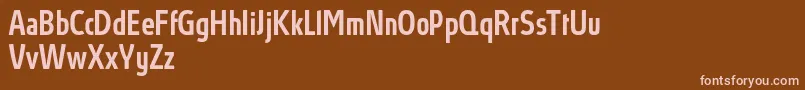 AbsolutProMediumcondensed Font – Pink Fonts on Brown Background