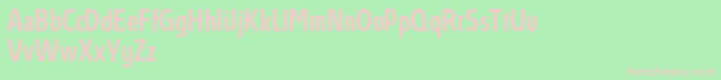 AbsolutProMediumcondensed Font – Pink Fonts on Green Background