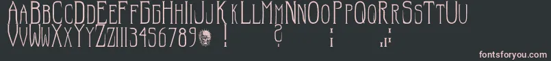 Hellraisersc Font – Pink Fonts on Black Background