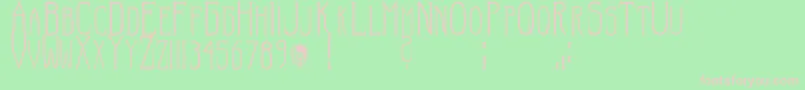 Hellraisersc Font – Pink Fonts on Green Background