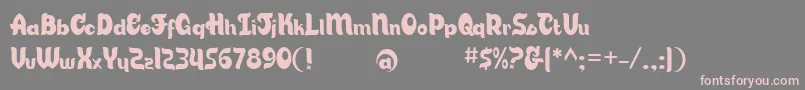 CandyStoreBv Font – Pink Fonts on Gray Background