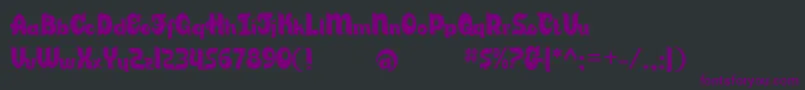 CandyStoreBv Font – Purple Fonts on Black Background