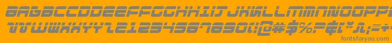 フォントDirektorlaseri – オレンジの背景に灰色の文字