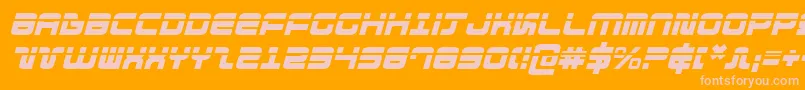 fuente Direktorlaseri – Fuentes Rosadas Sobre Fondo Naranja