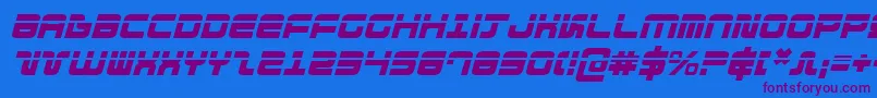 Direktorlaseri Font – Purple Fonts on Blue Background