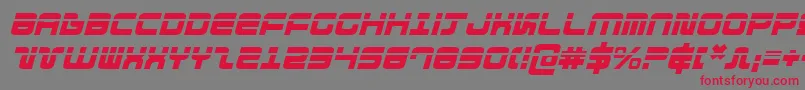 フォントDirektorlaseri – 赤い文字の灰色の背景