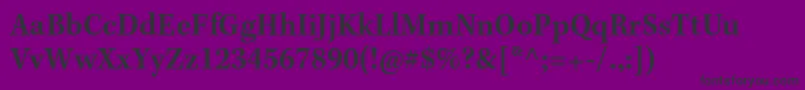 KeplerstdSemiboldscncapt Font – Black Fonts on Purple Background