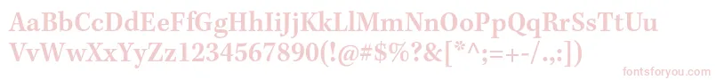 KeplerstdSemiboldscncapt Font – Pink Fonts on White Background