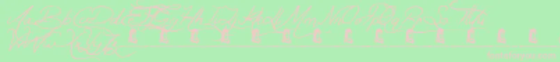 GetRicher Font – Pink Fonts on Green Background