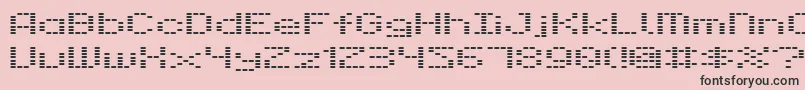 フォントDot – ピンクの背景に黒い文字