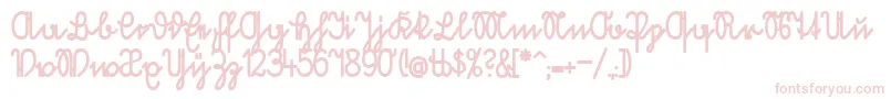 VolkredisFett-Schriftart – Rosa Schriften
