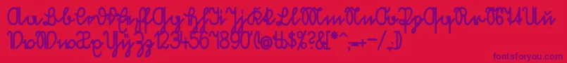 More about VolkredisFett Font VolkredisFett Font – Purple Fonts on Red Background