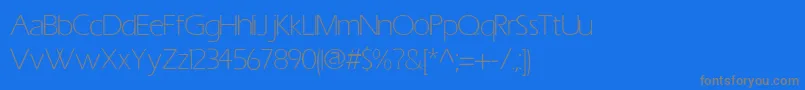 EricLight-Schriftart – Graue Schriften auf blauem Hintergrund