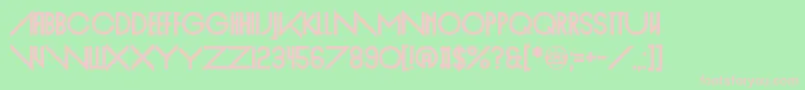 EmpireStraight Font – Pink Fonts on Green Background