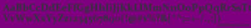 ConstantiaBold Font – Black Fonts on Purple Background