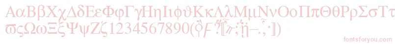 Aten Font – Pink Fonts on White Background