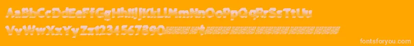 Coldspring Font – Pink Fonts on Orange Background