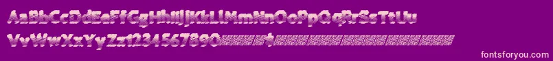 Coldspring Font – Pink Fonts on Purple Background