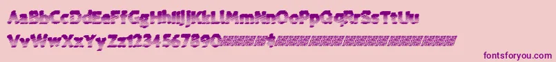 Coldspring Font – Purple Fonts on Pink Background
